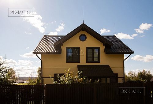 Фото отчет о построенном зимнем каркасном доме с мансардой Северная корода 61 в пос. Волочаевка - 8