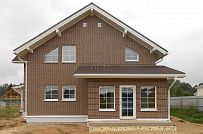 Строительство каркасного двухэтажного коттеджа около 200 кв м с террасой в деревне Себенки - мини - 1