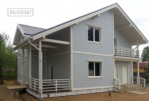 Теплый каркасный дом Васкелово 1 строится в Ленобласти - 18