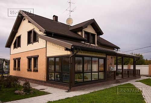 Строительство зимнего каркасного дома с верандой в д Олики - 45