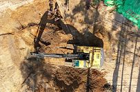 Монтаж индивидуального расчётного фундамента УШП PRO для строительства кирпичного  дома в Рощино 2, S плиты = 500 кв.м, Лениградская обл. - мини - 7