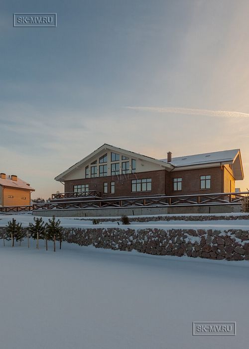 Ландшафтный дизайн территории загородного дома в Пениках 1