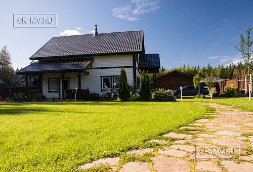 Построенный небольшой каркасный коттедж с мансардным этажом Галактика 9 - 10