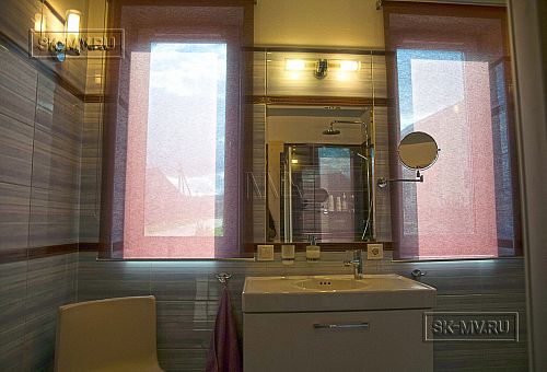 Пример внутренней отделки комбинированного загородного дома с цокольным этажом в п Ольшанки - 37