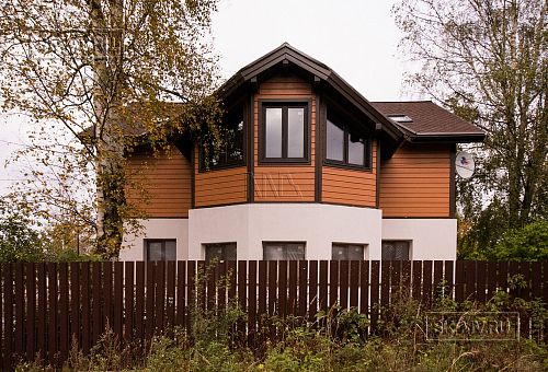 Строительство комбинированного загородного дома из газобетона и дерева в п Володарский - 1