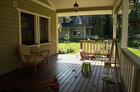 Построенный двухэтажный каркасный коттедж в комаровском стиле в п Комарово - мини - 8