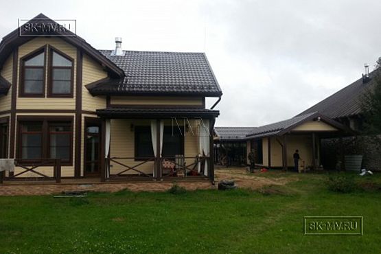 Фото репортаж с места строительства каркасного дома 155 кв м с эркером и террасой в п Овсяное - 6