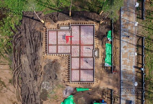Монтаж индивидуального расчётного фундамента УШП PRO для строительства кирпичного одноэтажного дома в Репино, Лениградская обл. - 21