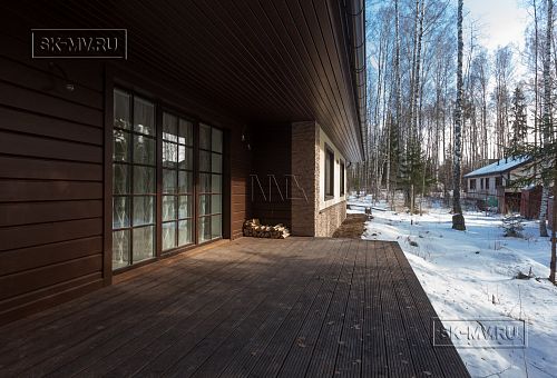 Построенный одноэтажный дом из газобетона с шатровой крышей в СНТ Фауна - 6