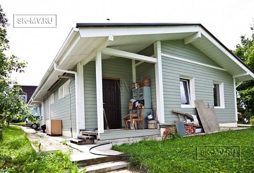 Строительство двухэтажного каркасного дома чуть более 200 кв м в скандинавском стиле в деревне Юкки - 7