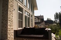 Строительство каркасного дома с навесом для автомобиля в п Пески - мини - 2