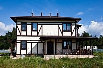 Построенный по каркасной технологии в к п Парквэй загородный дом для постоянного проживания в стиле фахверк площадью 200 кв м - мини - 22