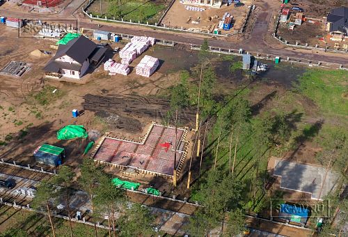 Монтаж индивидуального расчётного фундамента УШП PRO для строительства кирпичного одноэтажного дома в Репино, Лениградская обл. - 24