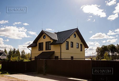 Фото отчет о построенном зимнем каркасном доме с мансардой Северная корода 61 в пос. Волочаевка - 6