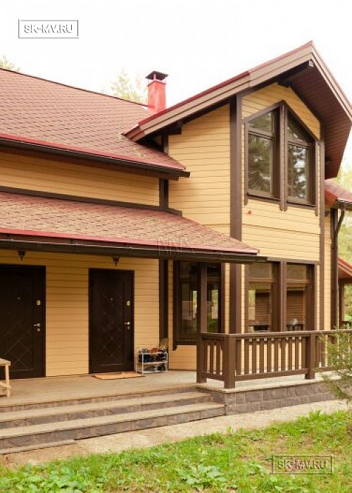 Строительство зимнего каркасного дома 175 кв м с эркером и мансардным этажом в п Вырица