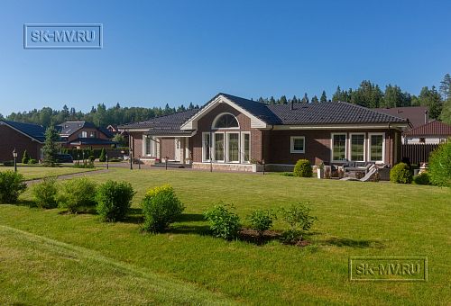 Одноэтажная усадьба в английском стиле в КП Галактика, технология каркас - 51