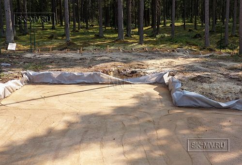 Монтаж индивидуального расчётного фундамента УШП PRO для строительства кирпичного  дома в Рощино 2, S плиты = 500 кв.м, Лениградская обл. - 13