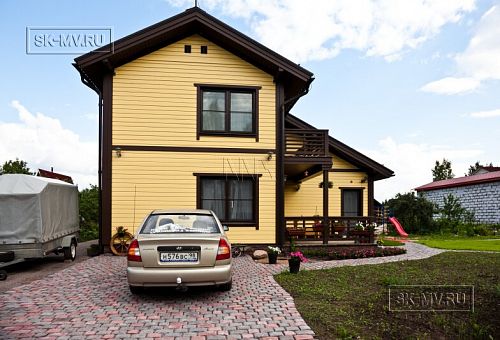 Строительство каркасного дома Приютино 1 площадью 165 кв м с террасой и пятью спальнями в СНП Гранит - 13