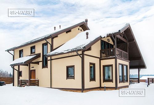 Построенный зимний каркасный дом по скандинавской технологии в к п Дмитровка в Москве под ключ - 3