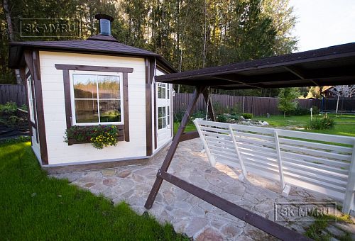 Построенный небольшой каркасный коттедж с мансардным этажом Галактика 9 - 15