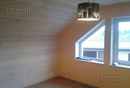 Дизайн интерьера небольшого каркасного дома с сауной в д Пегелово - 1