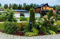 Строительство большого двухэтажного газобетонного коттеджа с комбинированной фасадной отделкой кирпичом и штукатуркой в КП Сосновое - мини - 41