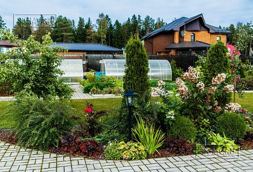 Строительство большого двухэтажного газобетонного коттеджа с комбинированной фасадной отделкой кирпичом и штукатуркой в КП Сосновое - 41