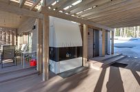 Пример внутренней отделки террасы-барбекю в Выборгском районе Ленинградской области - мини - 7