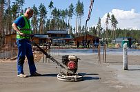 Монтаж индивидуального расчётного фундамента УШП PRO для строительства кирпичного дома в Рощино 2, S плиты = 530 кв.м, Лениградская обл. - мини - 46