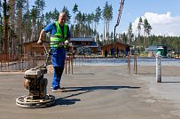 Монтаж индивидуального расчётного фундамента УШП PRO для строительства кирпичного дома в Рощино 2, S плиты = 530 кв.м, Лениградская обл. - мини - 45