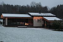 Построенный панорманый СПА комплекс 120 кв м с витражным остеклением и бассейном в п Зеркальный - мини - 1