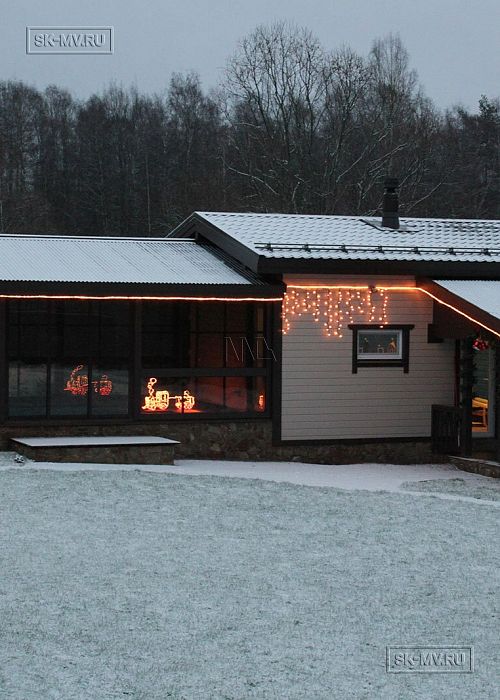 Построенный панорманый СПА комплекс 120 кв м с витражным остеклением и бассейном в п Зеркальный