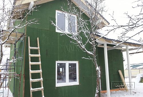 Теплый каркасный дом Васкелово 1 строится в Ленобласти - 14