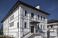 Фото репортаж с места строительства Дома художников 1600 кв м из кирпича с цокольным этажом по старинным чертежам 19 века в Тарусе Калужской области - мини - 1