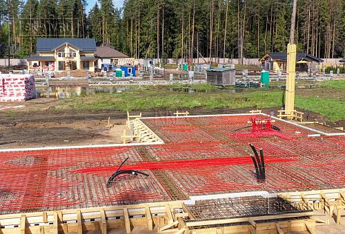 Монтаж индивидуального расчётного фундамента УШП PRO для строительства кирпичного одноэтажного дома в Репино, Лениградская обл. - 8