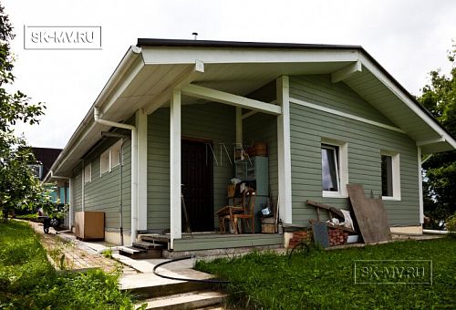 Строительство двухэтажного каркасного дома чуть более 200 кв м в скандинавском стиле в деревне Юкки - 8