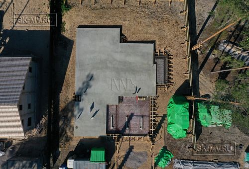 Монтаж индивидуального расчётного фундамента УШП PRO для строительства кирпичного двухэтажного дома в Рощино 2, S плиты = 340 кв.м, Лениградская обл. - 3