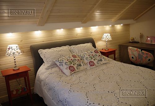 Пример внутренней отделки комбинированного загородного дома с цокольным этажом в п Ольшанки - 17