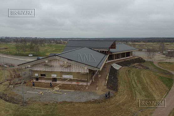 Построенный клубный дом с рестараном по технологии фахверк для гольф-клуба Земляничные поляны - 25