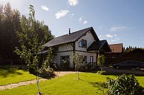 Построенный небольшой каркасный коттедж с мансардным этажом Галактика 9 - мини - 1