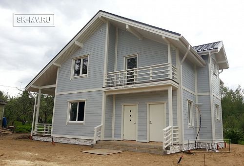 Теплый каркасный дом Васкелово 1 строится в Ленобласти - 19