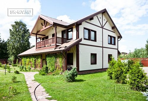 Строительство каркасного теплого дома с террасой и балконом в п Энколово - 25