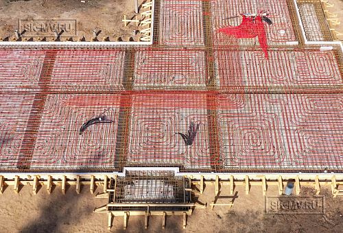 Монтаж индивидуального расчётного фундамента УШП PRO для строительства кирпичного одноэтажного дома в Репино, Лениградская обл. - 9