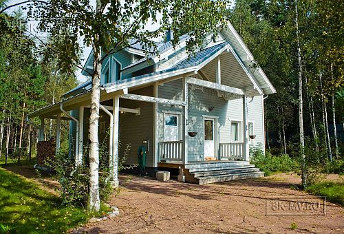Строительство каркасного коттеджа с навесом для автомобиля и террасой в п Борисово - 4