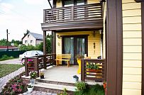 Строительство каркасного дома Приютино 1 площадью 165 кв м с террасой и пятью спальнями в СНП Гранит - мини - 5