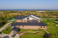 Фото репортаж с места строительства комбинированного дома площадью 1400 кв м с цоколем и СПА в д Пеники Ленобласти - мини - 46