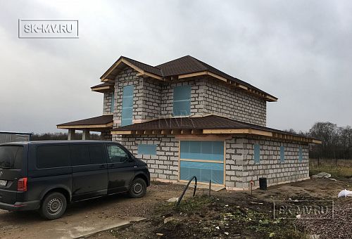 Газобетонный дом Ропша строится в Ленинградской области - 7