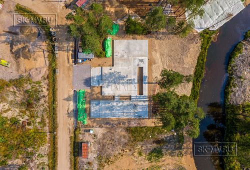 Монтаж индивидуального расчётного фундамента УШП PRO для строительства кирпичного дома в Рощино 2, S плиты = 530 кв.м, Лениградская обл. - 61