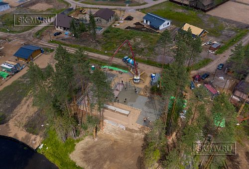 Монтаж индивидуального расчётного фундамента УШП PRO для строительства кирпичного дома в Рощино 2, S плиты = 530 кв.м, Лениградская обл. - 23