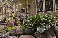 Построенный двухэтажный каркасный коттедж в комаровском стиле в п Комарово - мини - 35